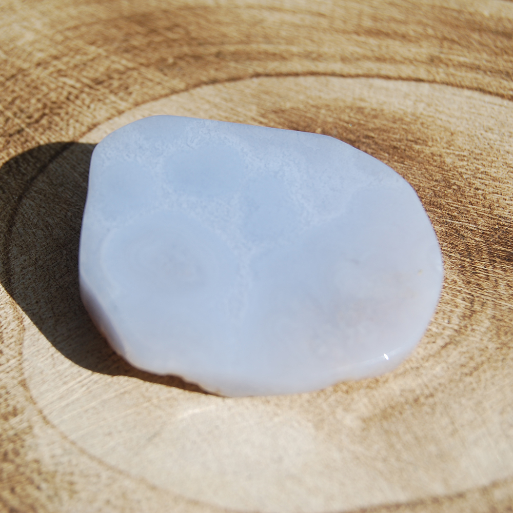 blue lace agate polished